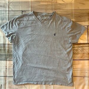 Polo Ralph Lauren V-neck Grey T-shirt Men’s Sz Large